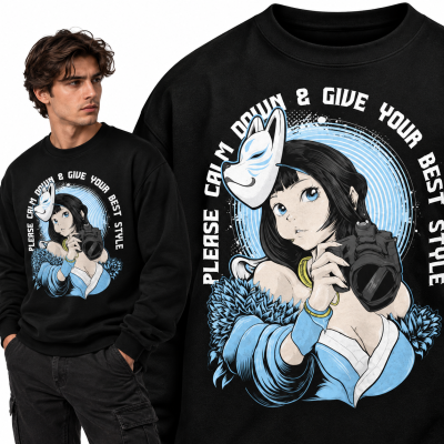 BLUZA ŚMIESZNA  KITSUNE